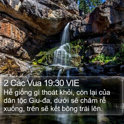 2 Các Vua 19:30 VIE Bible Verse Image