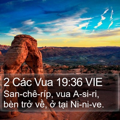2 Các Vua 19:36 VIE Bible Verse Image