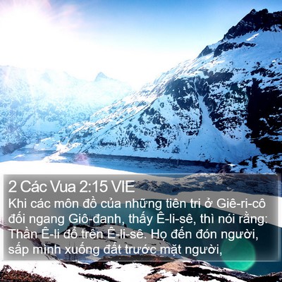 2 Các Vua 2:15 VIE Bible Verse Image
