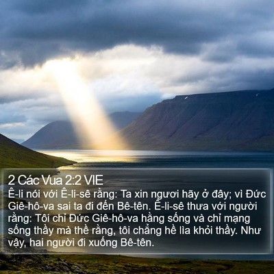 2 Các Vua 2:2 VIE Bible Verse Image