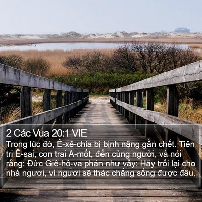 2 Các Vua 20:1 VIE Bible Verse Image