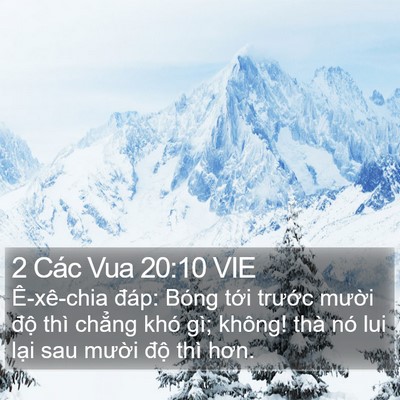 2 Các Vua 20:10 VIE Bible Verse Image