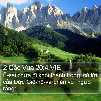 2 Các Vua 20:4 VIE Bible Verse Image