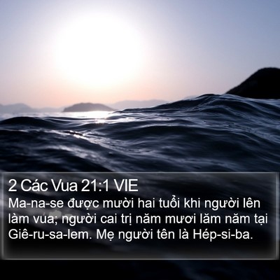 2 Các Vua 21:1 VIE Bible Verse Image