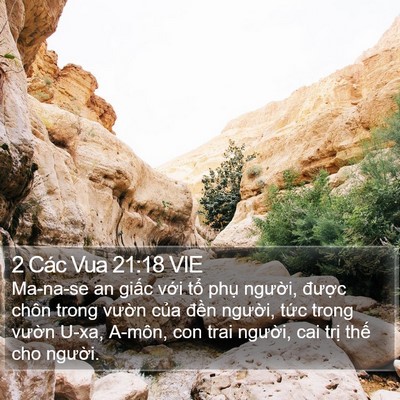 2 Các Vua 21:18 VIE Bible Verse Image