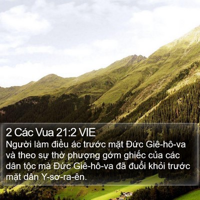 2 Các Vua 21:2 VIE Bible Verse Image