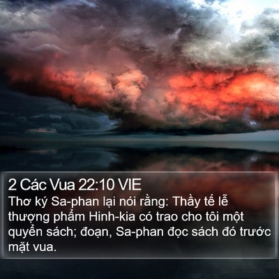 2 Các Vua 22:10 VIE Bible Verse Image