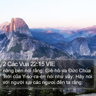 2 Các Vua 22:15 VIE Bible Verse Image