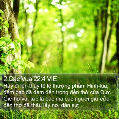 2 Các Vua 22:4 VIE Bible Verse Image