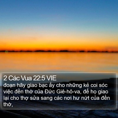 2 Các Vua 22:5 VIE Bible Verse Image