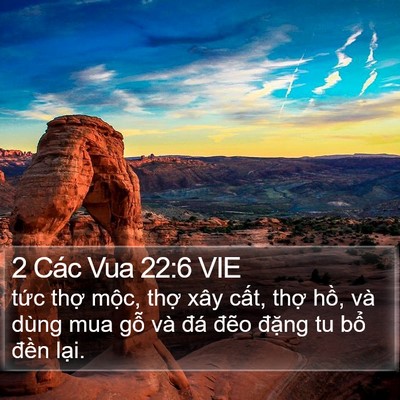 2 Các Vua 22:6 VIE Bible Verse Image
