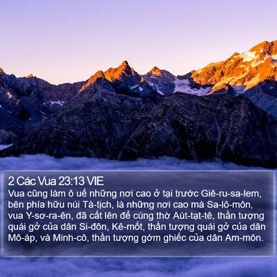 2 Các Vua 23:13 VIE Bible Verse Image