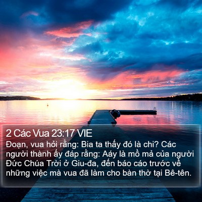 2 Các Vua 23:17 VIE Bible Verse Image