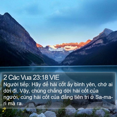 2 Các Vua 23:18 VIE Bible Verse Image