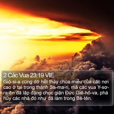 2 Các Vua 23:19 VIE Bible Verse Image