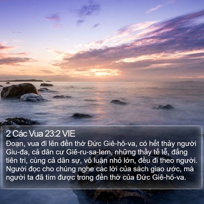 2 Các Vua 23:2 VIE Bible Verse Image