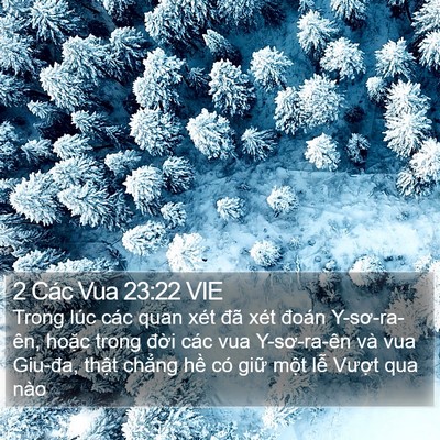 2 Các Vua 23:22 VIE Bible Verse Image