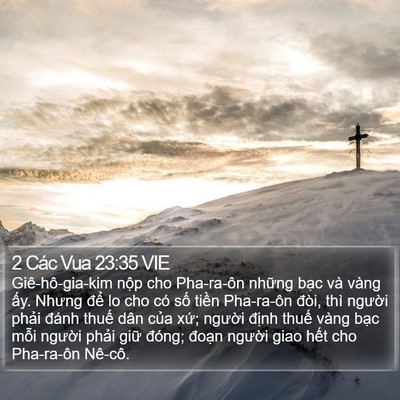 2 Các Vua 23:35 VIE Bible Verse Image