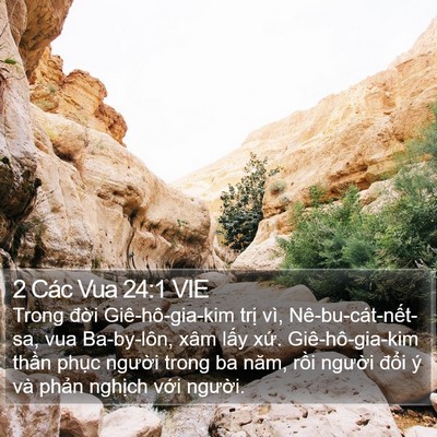 2 Các Vua 24:1 VIE Bible Verse Image
