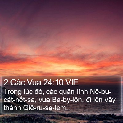 2 Các Vua 24:10 VIE Bible Verse Image