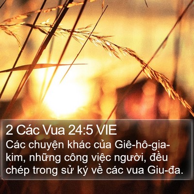 2 Các Vua 24:5 VIE Bible Verse Image