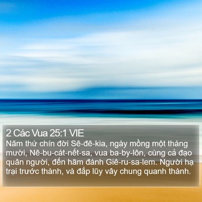 2 Các Vua 25:1 VIE Bible Verse Image