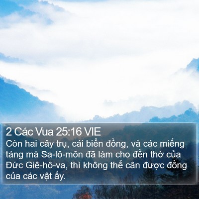 2 Các Vua 25:16 VIE Bible Verse Image