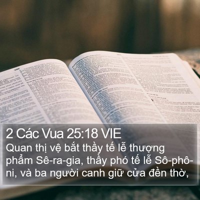 2 Các Vua 25:18 VIE Bible Verse Image