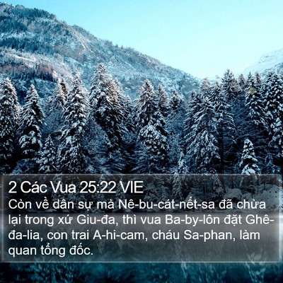 2 Các Vua 25:22 VIE Bible Verse Image