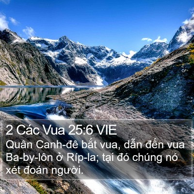 2 Các Vua 25:6 VIE Bible Verse Image
