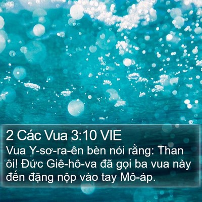 2 Các Vua 3:10 VIE Bible Verse Image
