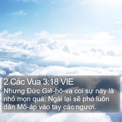 2 Các Vua 3:18 VIE Bible Verse Image