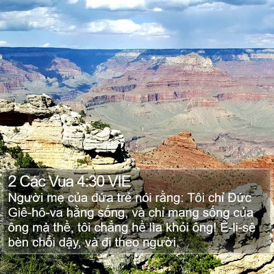 2 Các Vua 4:30 VIE Bible Verse Image
