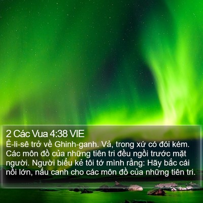 2 Các Vua 4:38 VIE Bible Verse Image