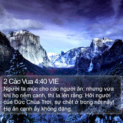 2 Các Vua 4:40 VIE Bible Verse Image