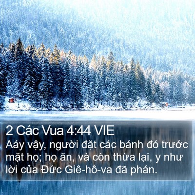 2 Các Vua 4:44 VIE Bible Verse Image