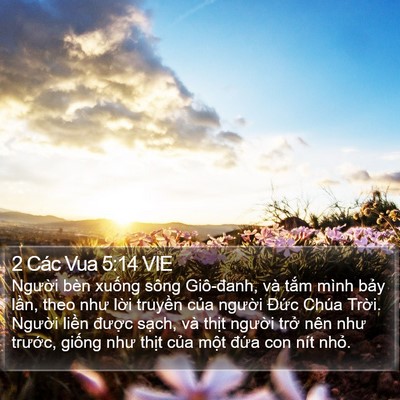 2 Các Vua 5:14 VIE Bible Verse Image