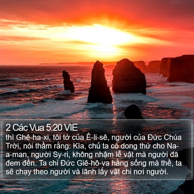 2 Các Vua 5:20 VIE Bible Verse Image