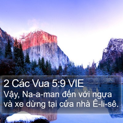 2 Các Vua 5:9 VIE Bible Verse Image