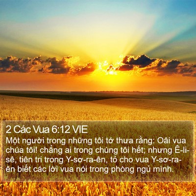 2 Các Vua 6:12 VIE Bible Verse Image
