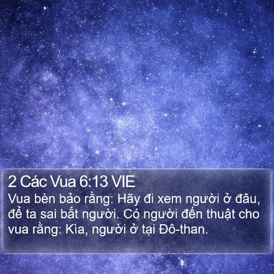 2 Các Vua 6:13 VIE Bible Verse Image