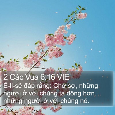 2 Các Vua 6:16 VIE Bible Verse Image