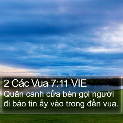 2 Các Vua 7:11 VIE Bible Verse Image