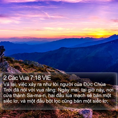 2 Các Vua 7:18 VIE Bible Verse Image
