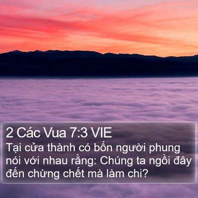 2 Các Vua 7:3 VIE Bible Verse Image
