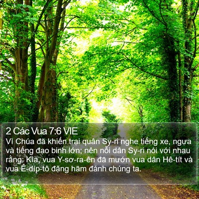 2 Các Vua 7:6 VIE Bible Verse Image
