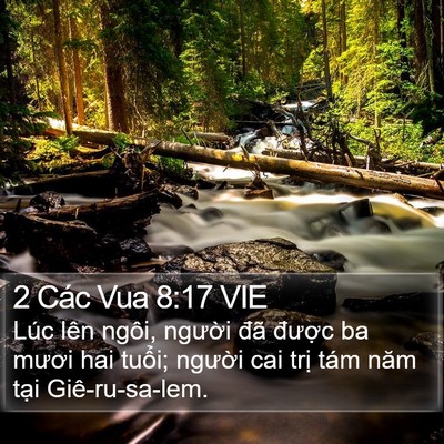 2 Các Vua 8:17 VIE Bible Verse Image