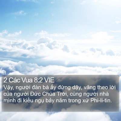 2 Các Vua 8:2 VIE Bible Verse Image