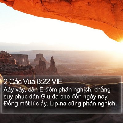 2 Các Vua 8:22 VIE Bible Verse Image
