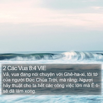 2 Các Vua 8:4 VIE Bible Verse Image